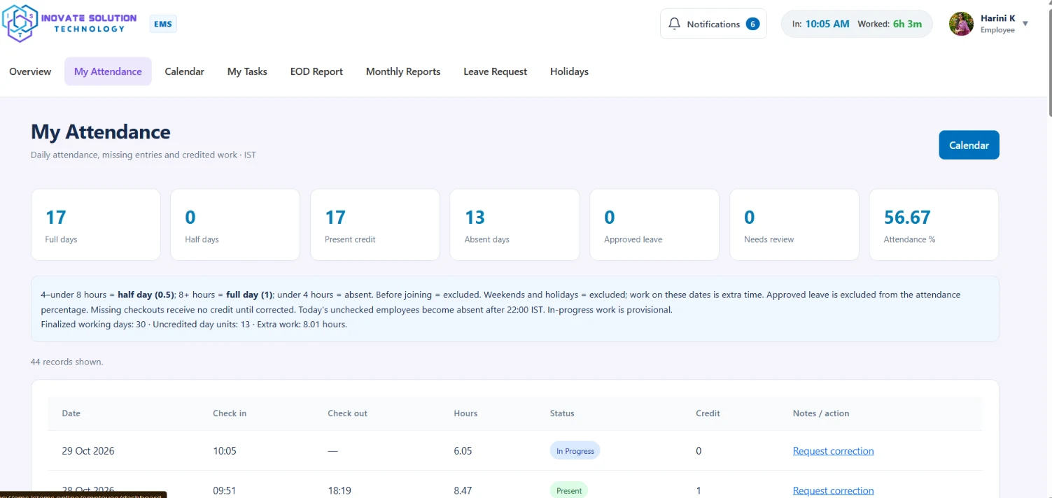 Employee Management System (EMS)